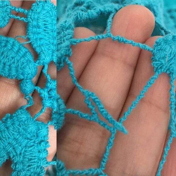 Rue21 Boho Illusion Crochet Maxi Dress SMALL - Picture 8 of 8